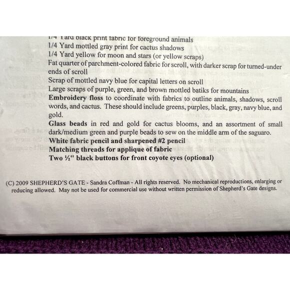 quilt pattern joyful noise sandra coffman 36" x 41" - Picture 7 of 7